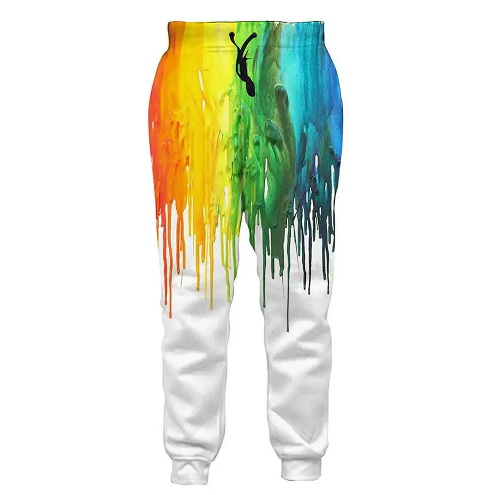 

Drop shipping Brand Trousers Graphic Yellow Painting 3D Printed Men Joggers Pants Streetwear Cool Unisex Casual Sweatpants MPK-3