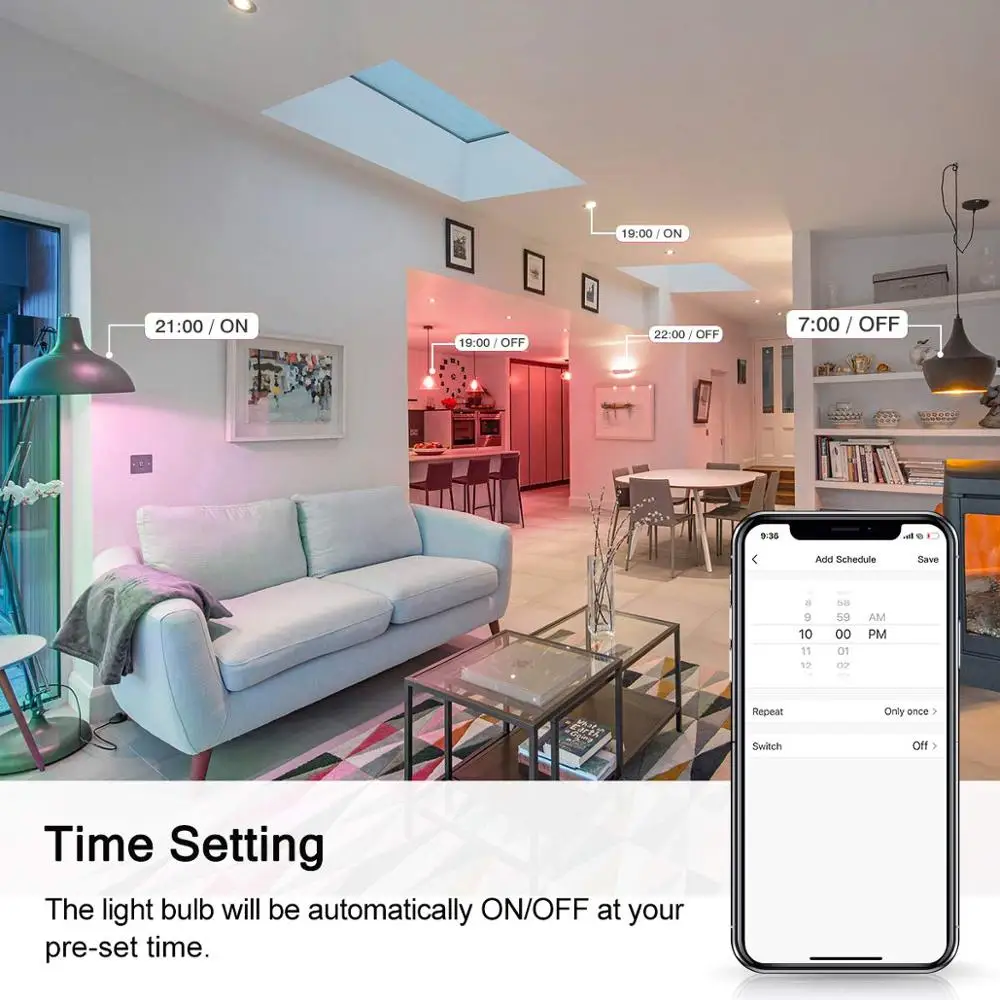 Boaz EC умная Wifi лампа прожектор GU5.3 Светодиодная Smartlife пульт дистанционного