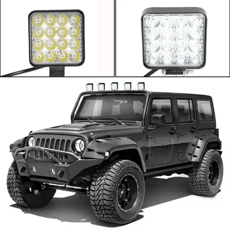 Round 27W LED Flash Strobe Light Waterproof Car Truck Motorcycle Warning Lamp Low Heat Radiation with Long Service Life