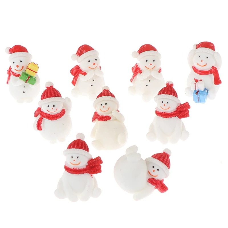 

Miniature Christmas Tree Santa Claus Snowmen Gift Box Terrarium Accessories Fairy Garden Figurines Doll House Decor