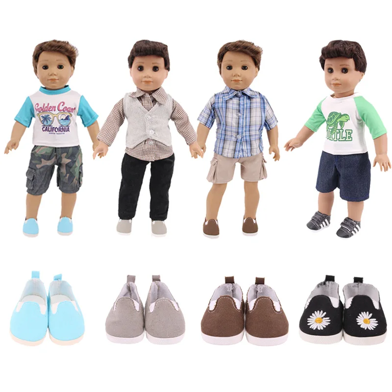 18眼镜衬衫鞋子套装