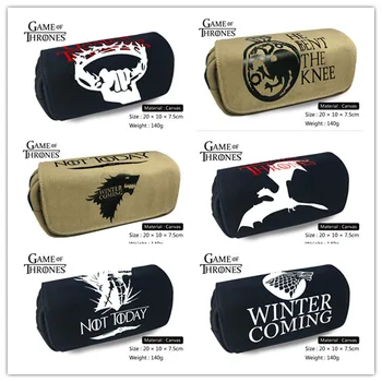 

IVYYE Game Thrones Anime Cosmetics Bags Zipper School Pencil Case Storage Pen Bag Large-capacity Stationery Unisex New Gifts