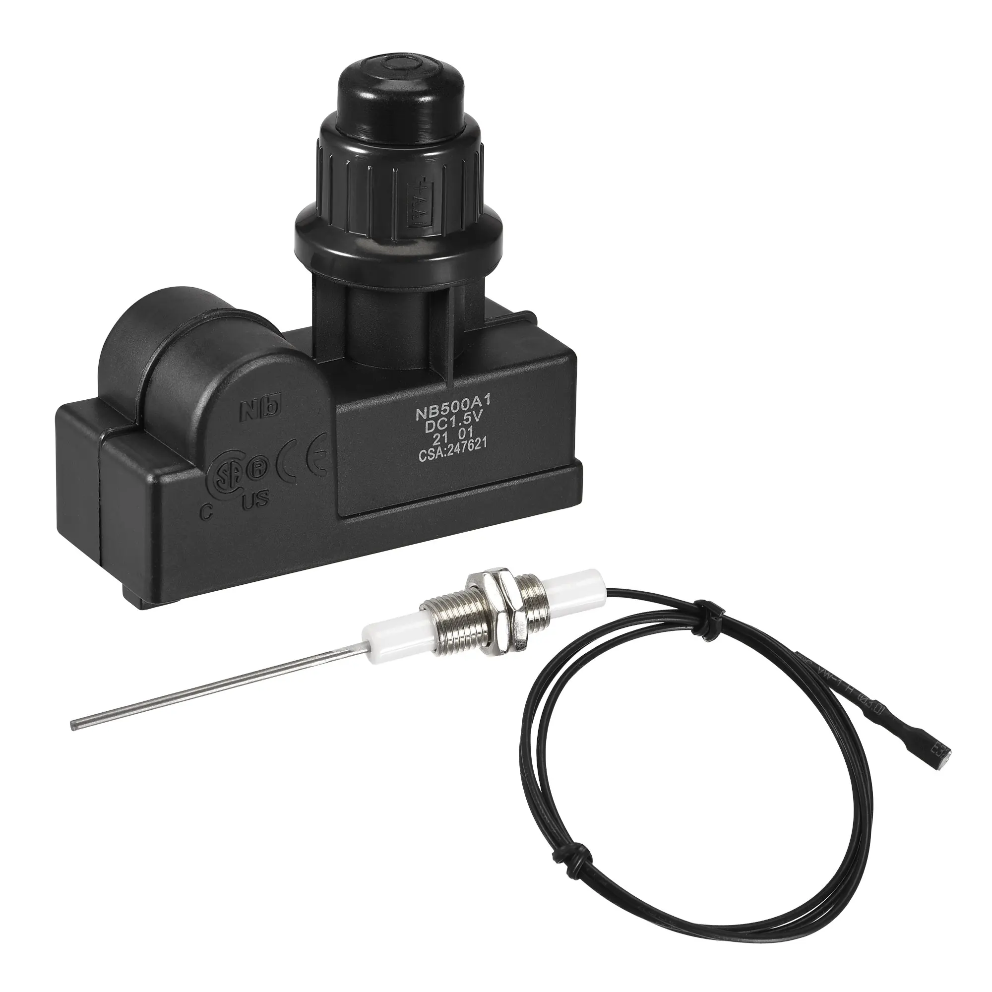 Uxcell Igniter Kit Push Button Grill Ignitor Wire Length 600mm Spark