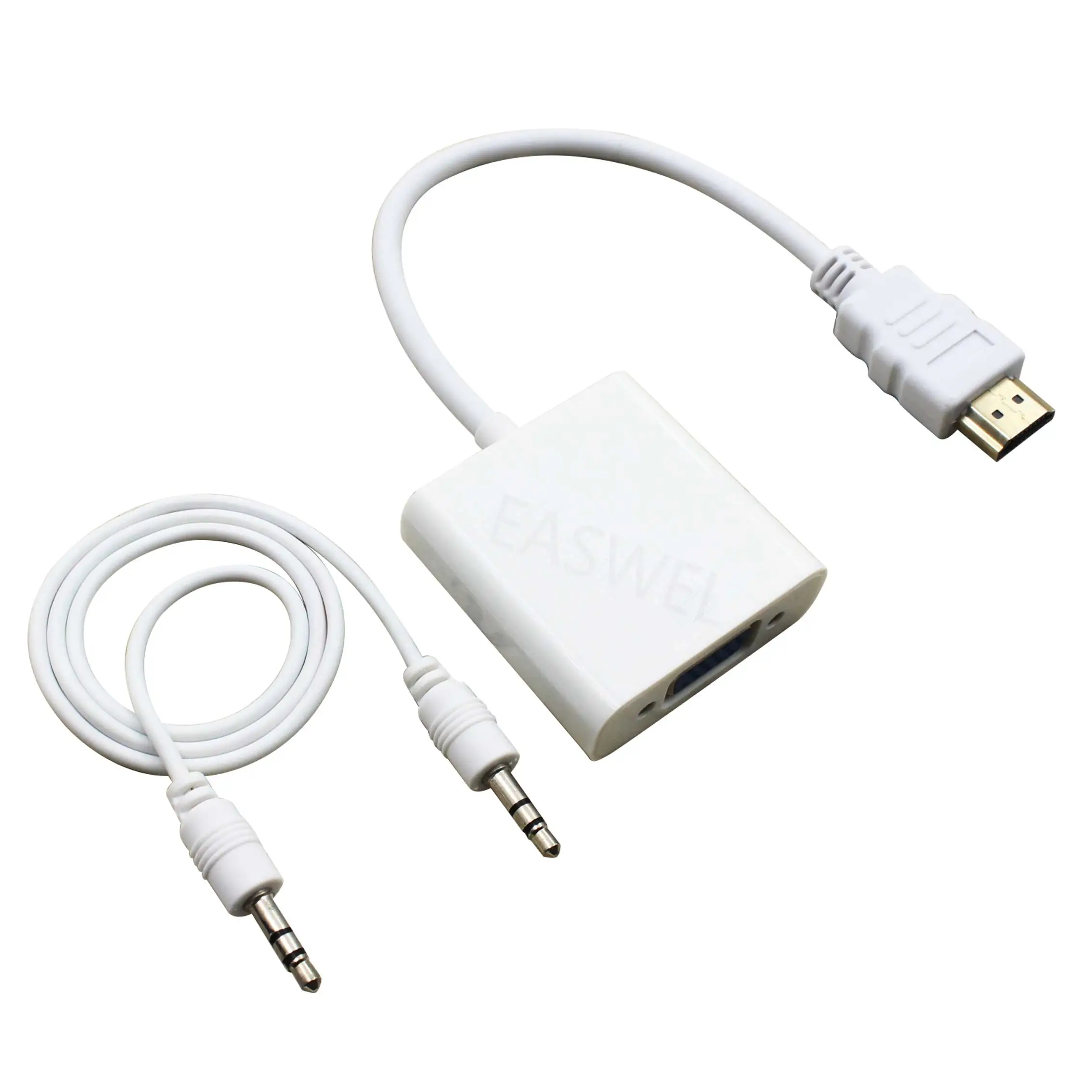 50 шт. белый 1080p HDMI к VGA конвертер ж/аудио кабель для Raspberry Pi 2 Модель B/b