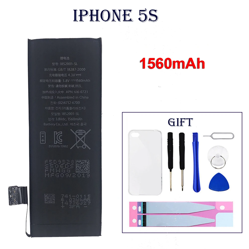ITUF батарея сотового телефона была заменена на внутренний iphone батарея для iphone 5 5S 5SE - Цвет: Apple iphone 5S
