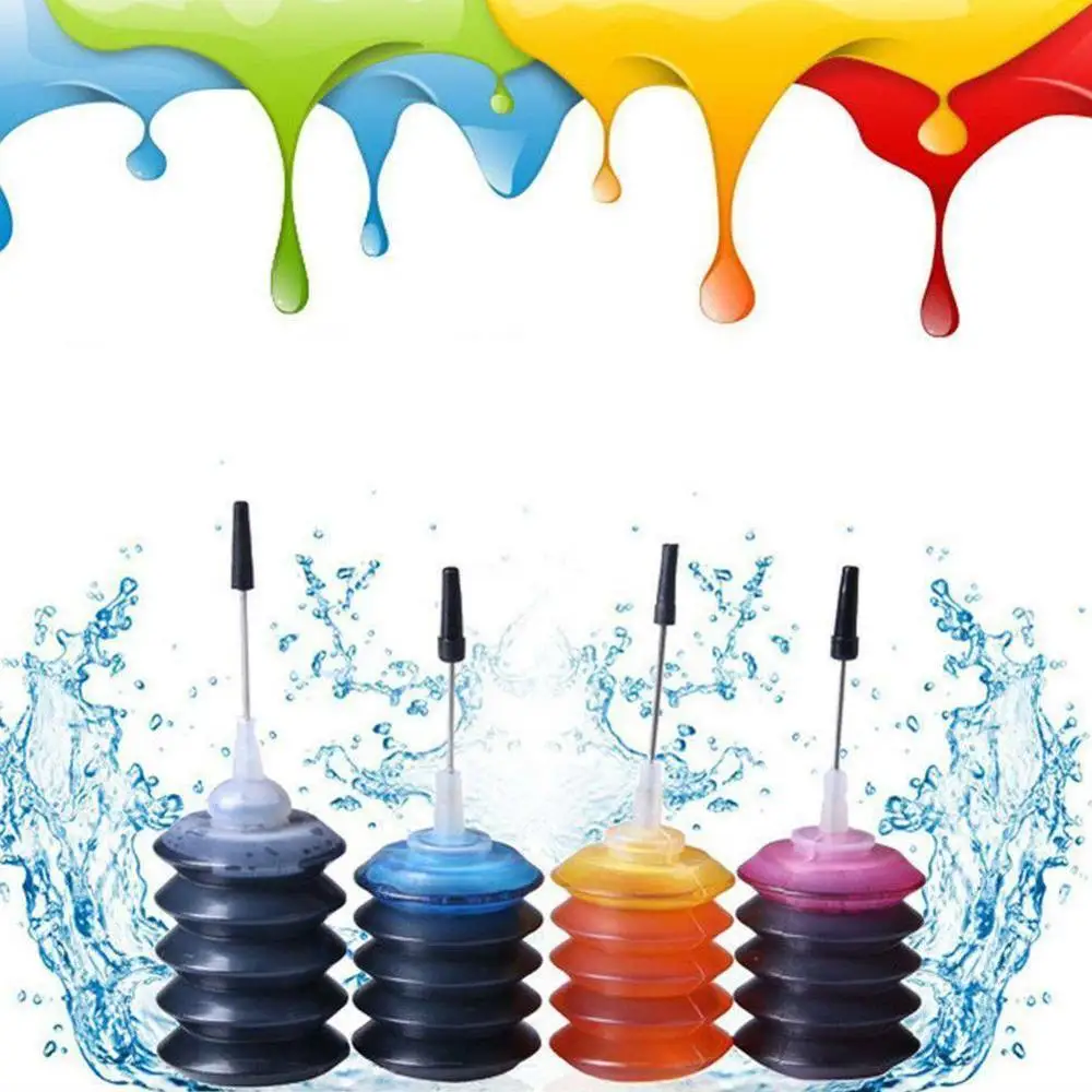 1PCS Rainbow 30ml Black Universal Refill Ink Kit Refill Dye Ink for Brother for Canon for Epson HP Printer All Inkjet dye ink kit ink refill kit dye ink refill inkjet printer ink ink cartridge refill kit ink refill