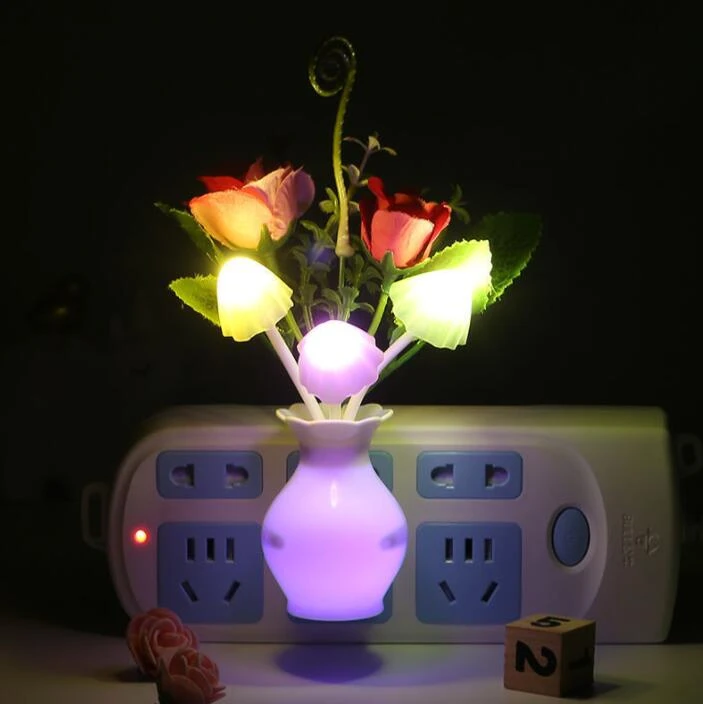 Led Mushroom Flower Night light sleep sleep baby feeding lamp star string lights