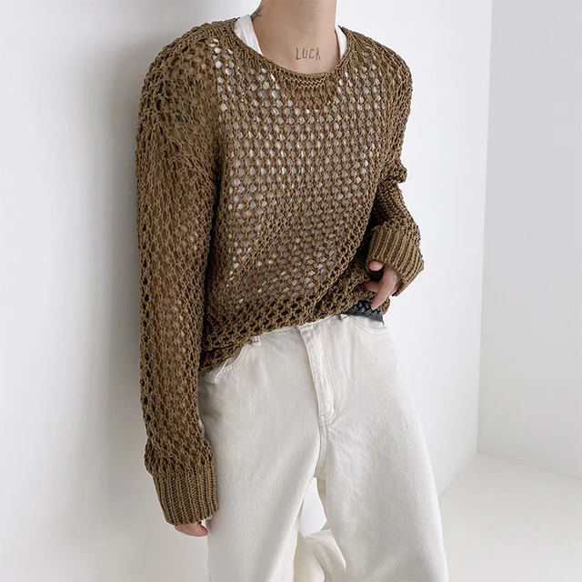 Unisex Netted Vintage Pullover 1
