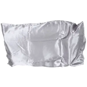 

51x76Cm Polyester Pure Pillowcase Artificial Silk Pillow Case Cover Satin Bed Pillows Cases Pillowcases Soft For Hair Luxury Gre