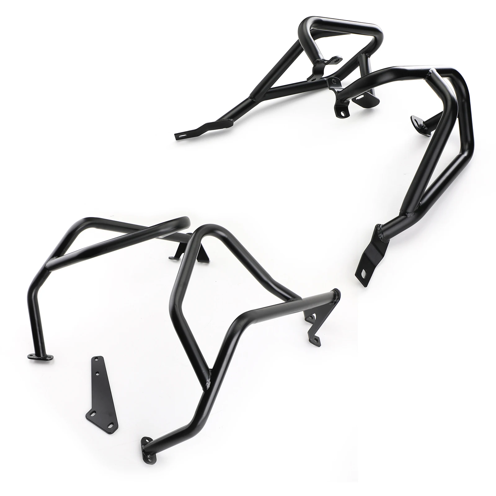 Upper Lower Artudatech Крушение Бар верхний нижний защита двигателя бампер для Kawasaki KLE650 Versys 650- предохранители крушение баров запчасти двигателя - Цвет: Upper Lower