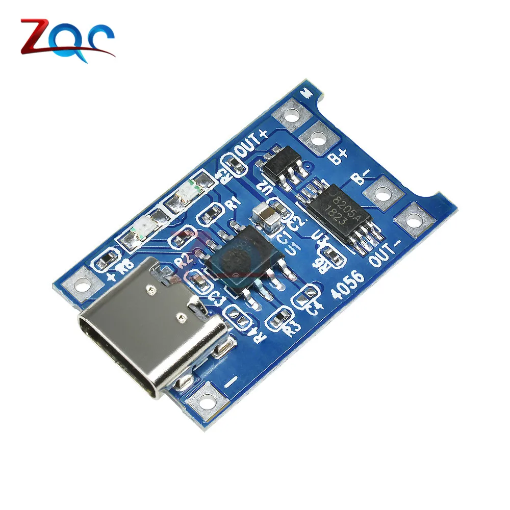 

5pcs 5V 1A type-c USB 18650 Type C Li-ion Lithium Battery Charging Board Charger Module with Protection Dual Functions