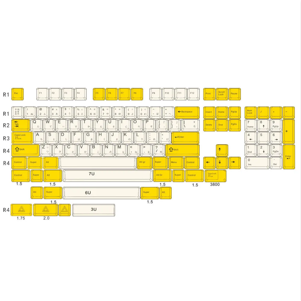  Serika Sublimation PBT Large Complete Key Cap Mechanical Keyboard Dedicated Personality DIY Customi