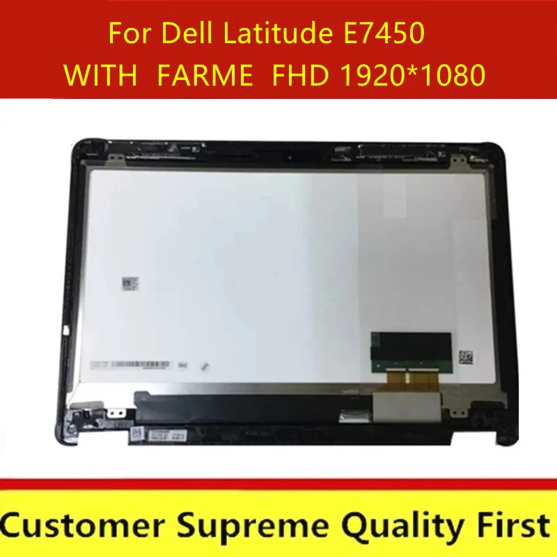 FHD LCD touch Screen assembly Digitizer replacement 14" For Dell