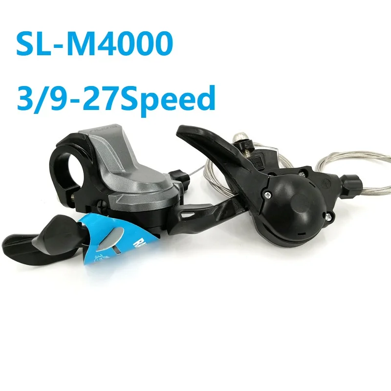 Comprar Cambio de velocidades de bicicleta M4000 3 9 velocidad 27 palanca de cambio de velocidad MTB montaña palanca de cambios bicicleta plegable bicicleta accesorios de cambio SL M4000