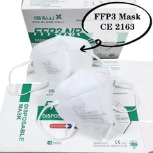 5-100 pièces FFP3 respirateur boîte de masque CE écran facial pour adulte réutilisable avec système multicouche haute Filtration emballage individuel
