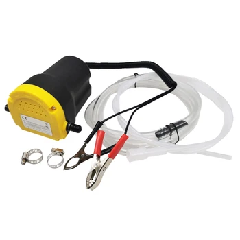 

A1 Pcs 12V Auto Car Boat Motorcycle 60W Electric Car Oil Pump Crude Oil Fluid Pump Extractor Transfer Engine Suction Pump Tubes