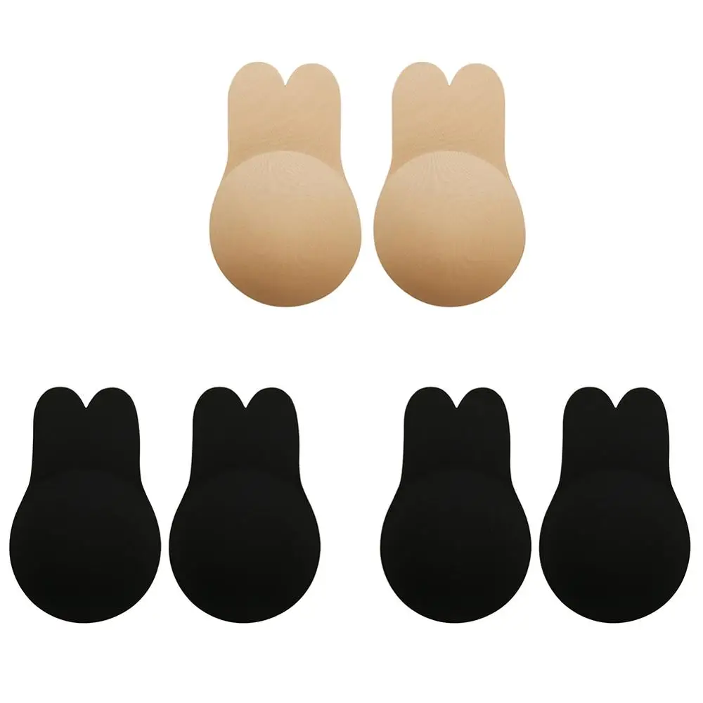 2black1beige Varsbaby женское сексуальное Силиконовое нижнее белье аксессуары невидимые собирают лепестки груди 3 пар/лот - Цвет: 2black1beige