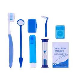 8 шт./компл. Pro стоматологический зубной ортодонтический Наборы зубная щетка зубная отбеливание инструмент комплект для чистки межзубных