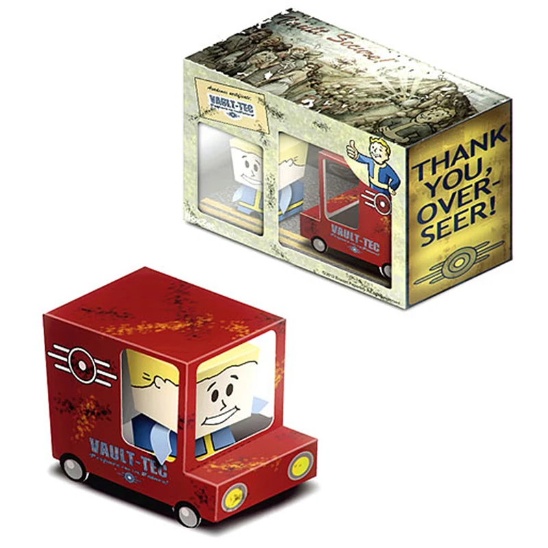 Fallout прикрытие фургон автомобиль коробка Cubee украшения складной вырез мини 3D