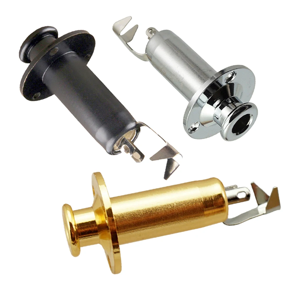 Removable Jack End Pin Output Input Jack Strap Sockets Guitar Tool for Acoustic Electric Guitar 1/4''