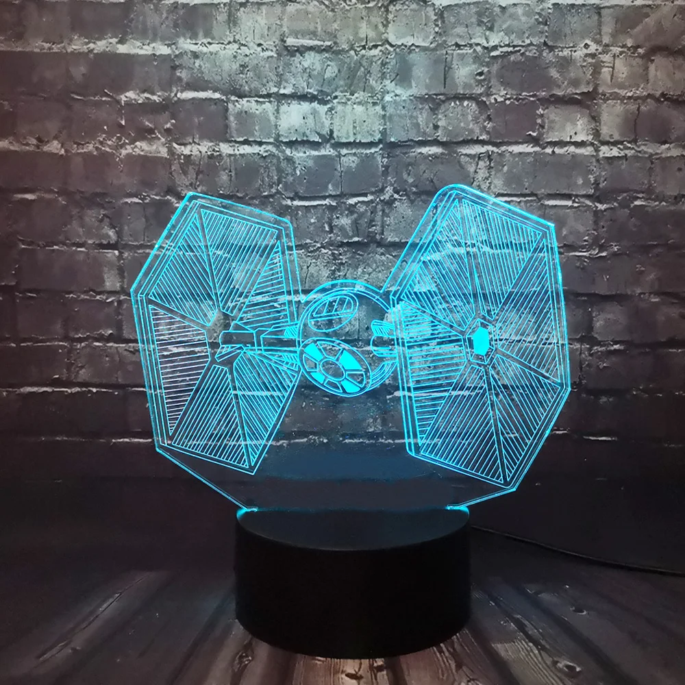 Звездные войны мультфильм 3D USB СВЕТОДИОДНЫЙ светильник игрушки галстук боец