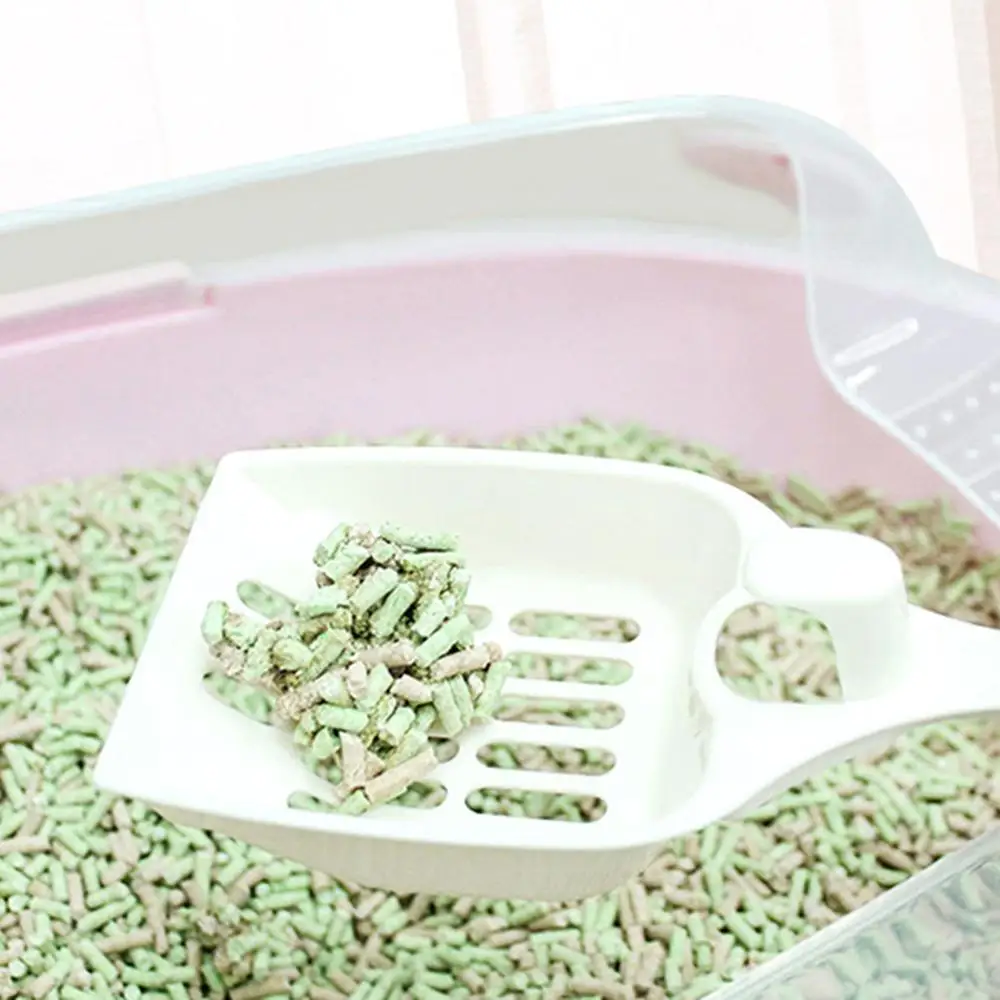 

Pet Product Cute Pet Cat Kitten Handle Plastic Hollow Cat Litter Shovel Scoop Pet Cleaning Tool Cat Litter Shovel Cat Handle