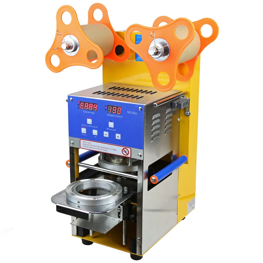 400 600 カップ/h 完全自動ボババブルティーカップシーラー Machine_Cup シール機 _ プラスチックカップシール機