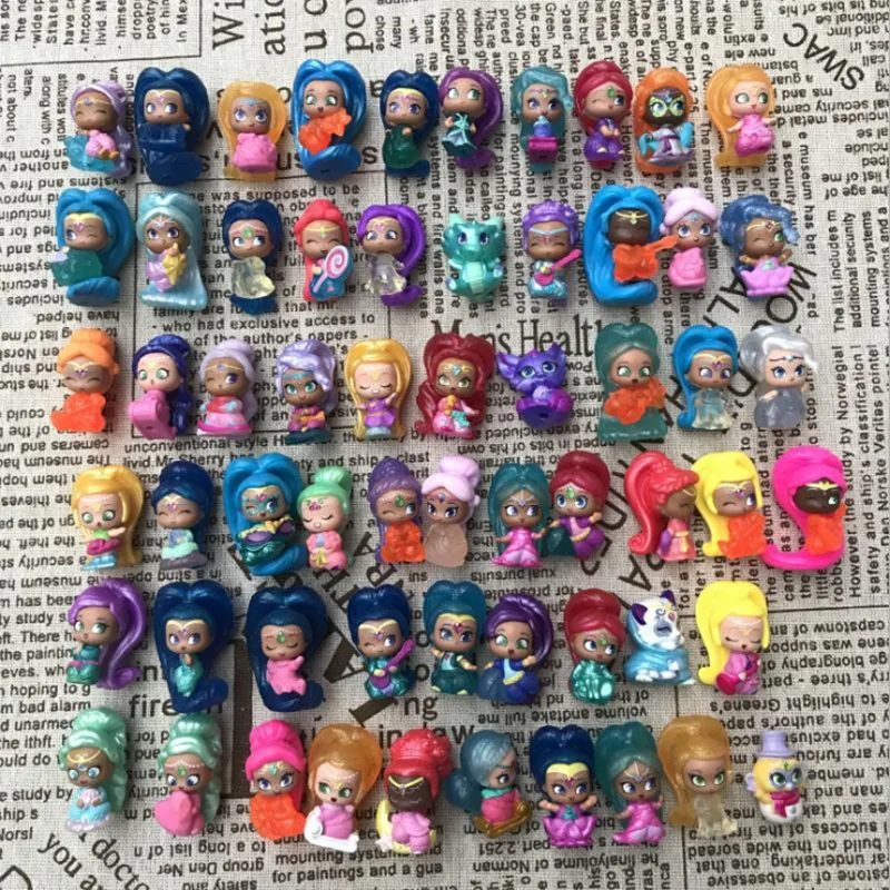 

20~40pcs/lot New Fashion Shimmer Shine Sister Doll Magic Princess Capsule Toys Action Figures Kids Toy Party Decor Gift