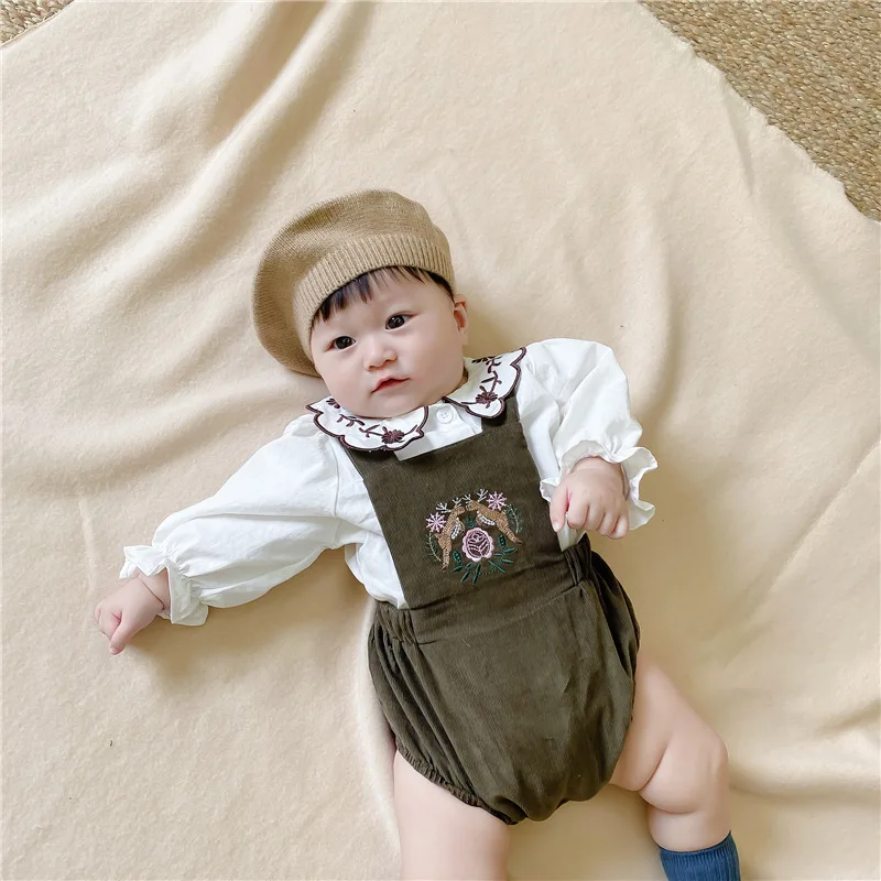 Winter Autumn Clothes Outfits Fall Kids Newborn Infant Baby Boy Girls Rompers Velvet Playsuit Sleeveless Vest Jumpsuit | Детская одежда