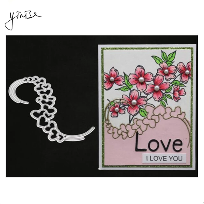 YINISE LOVE ЛЮБОВЬ КРЫШКА СЛОВ металлические режущие штампы для трафареты