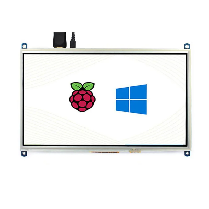 Raspberry Pi-resistive Touch Screen Display 10.1 Lcd 10.1 10 1024 × 600 Compatível com Hdmi
