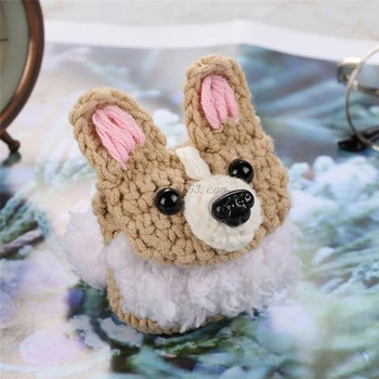 

Soft Knitted Protective Case Cute Cartoon Animal Cover for Apple AirPods 1/2 Kit