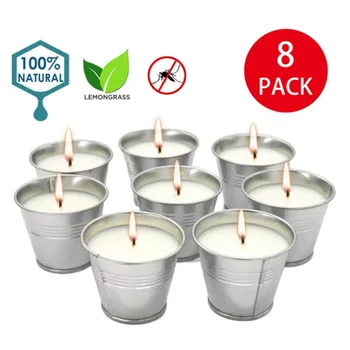 

8 Pieces/set Of Mosquito Coil Decorative Candle Citronella Oil-scented Soybean Wax Insect Repellent Scented Candles Bite Helper