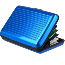 Новое металлическое деловое кредитное удостоверение личности держатель коробка многоцветная мини антимагнитный водонепроницаемый алюминиевый держатель для карт