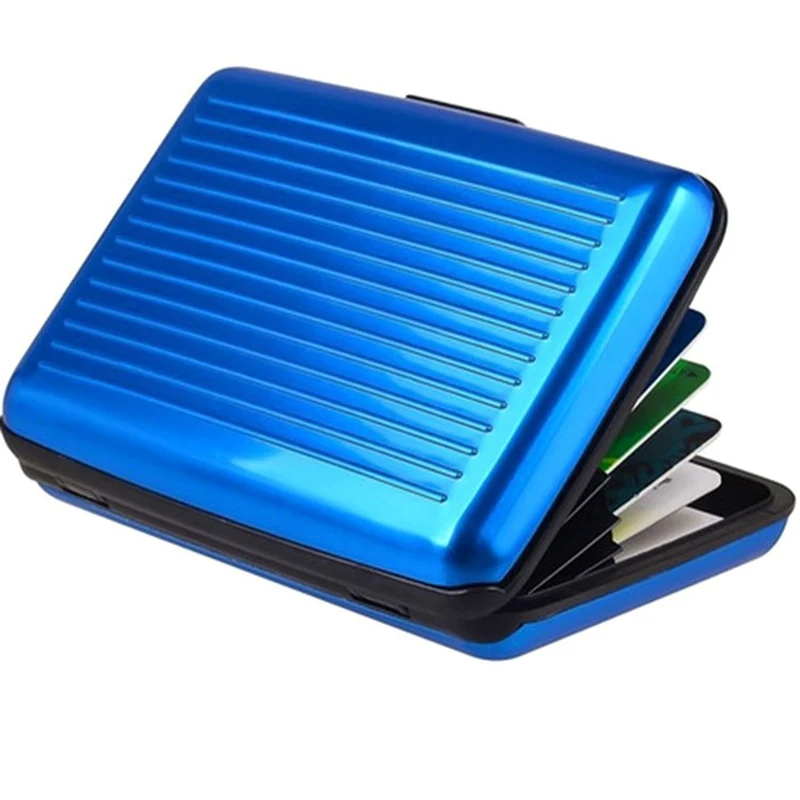 

2019 New Metal Business Credit Card ID Card Holder Case Box Multi Color Mini Antimagnetic Waterproof Aluminum Cards Holder