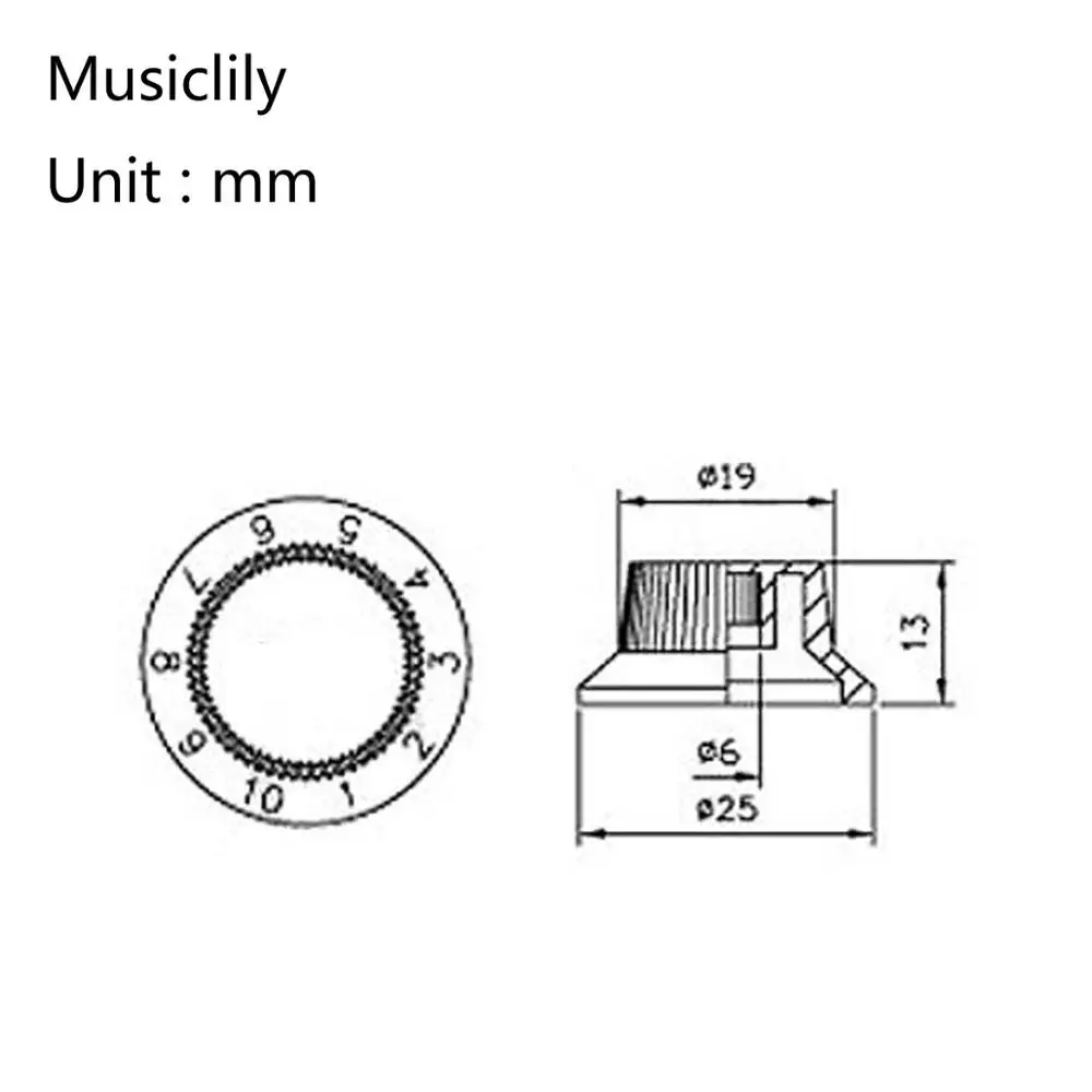 Musiclily Pro Imperial дюймов Размер 1 объем 2 тон набор регуляторов для США сделано Страт Стиль электрогитары, крем