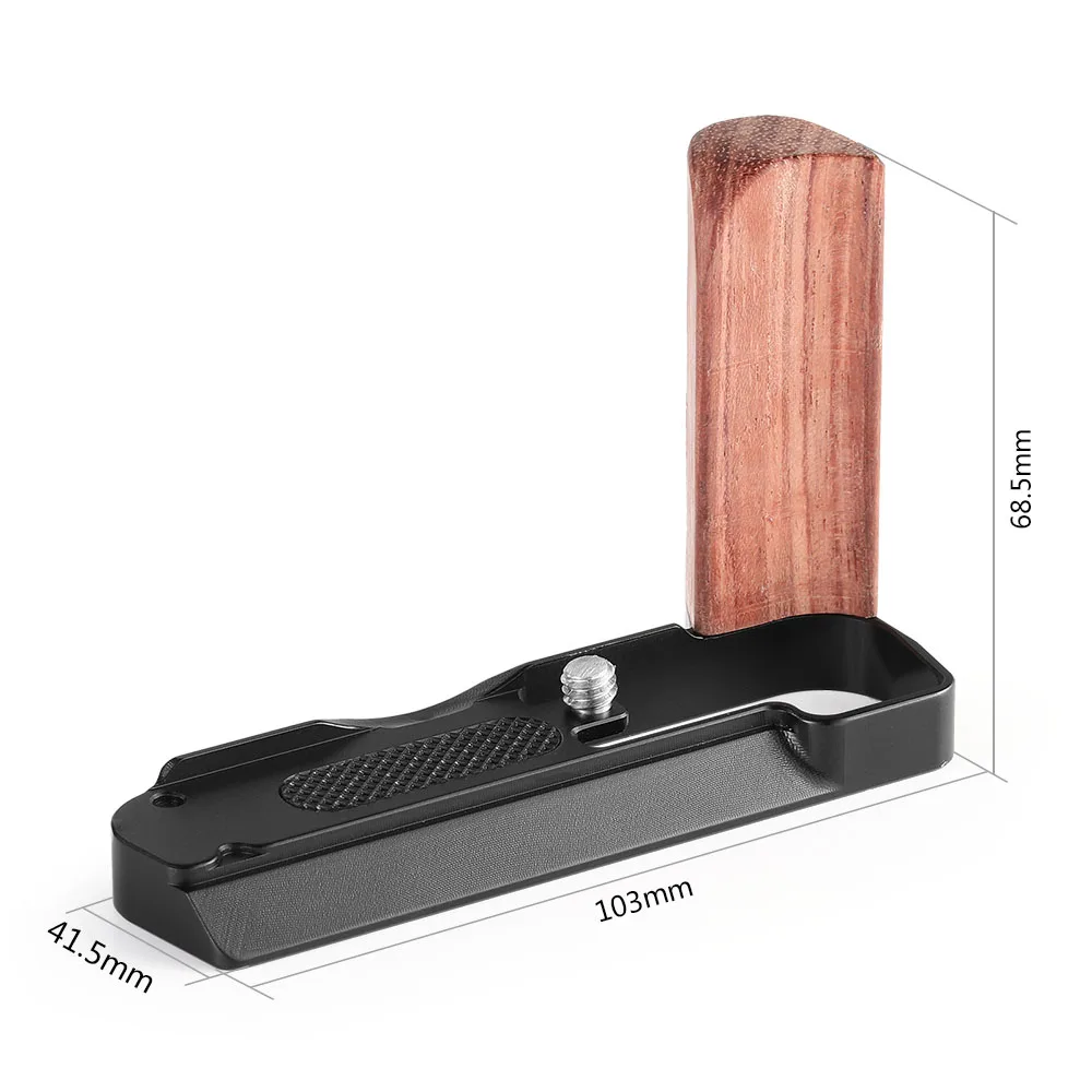 SmallRig L Plate for Sony RX100 III IV V VI L Bracket Mounting Plate Quick Release Tripod Baseplate With Wooden Handle - 2248