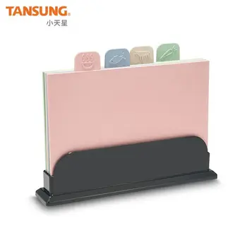 

Healthy creative assorted board set Wheat straw vegetable board non slip cutting board multi purpose plastic vegetable board