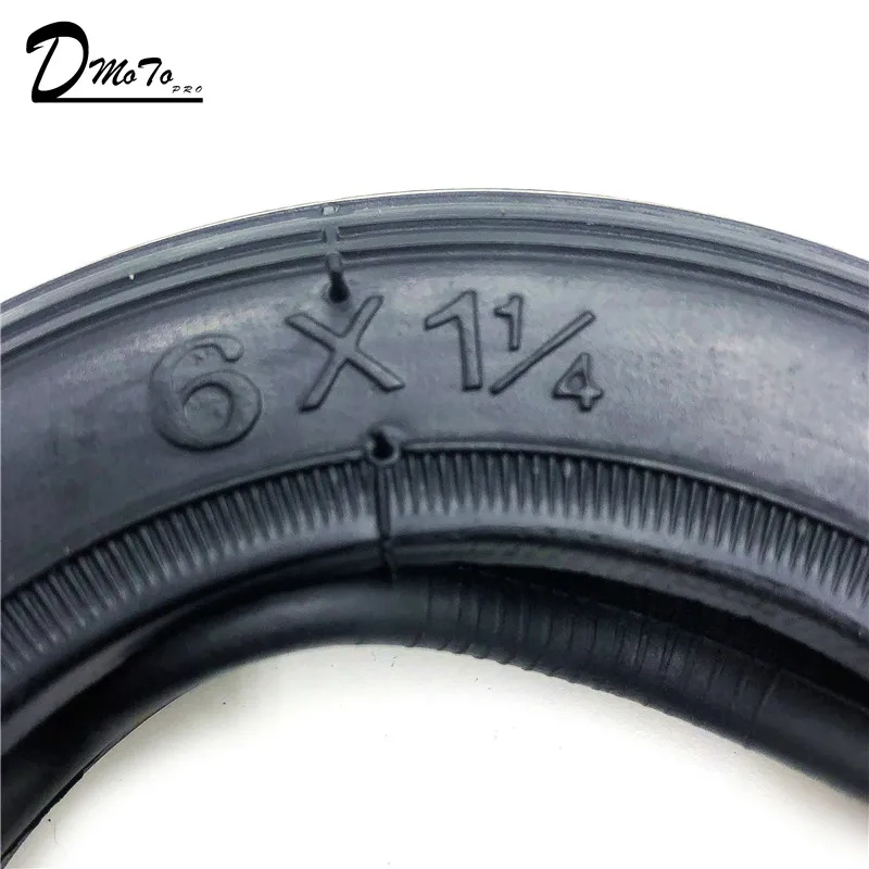 6X1 1/4 Wheels 150mm 6 inch Pneumatic Tire Inner Tube with 4 inch aluminum rims for gas electric scooters e-Bike A-Folding Bike