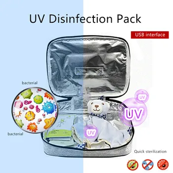

2020 UV Disinfection Pack Portable LED UV Sterilizers Bag Underwear Baby Milk Bottle Cell Phone Mask Disinfection Handbag