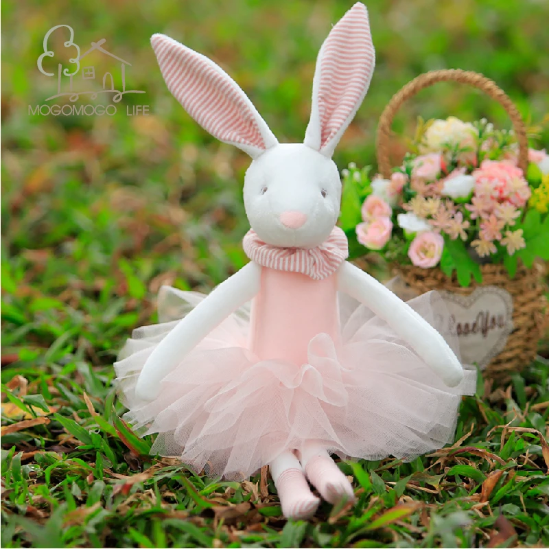 Plush Toys Ballerina Bunny Toy For Girl Bunny Doll Rabbit Toy for baby Soft Toys Princess MOGO Luxury Handmade With Nice TUTU