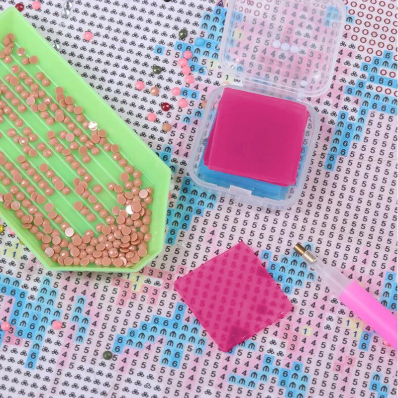 Silicone ResinClay with Plastic Storage Box 6Pcs for DIY Crafts