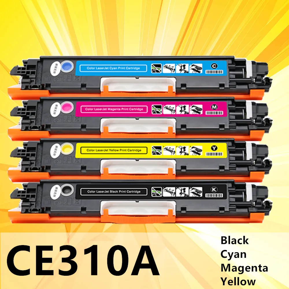 CE310 CE310A -313A 126A 126 совместимый цветной картридж с тонером для принтера HP LaserJet Pro CP1025