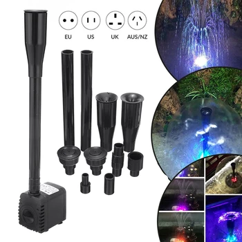 

Submersible Water Fountain Pump Filter Fish Pond Aquarium Water Pump Waterfall with LED For Garden Pond Aquarium Fish Tank Decor