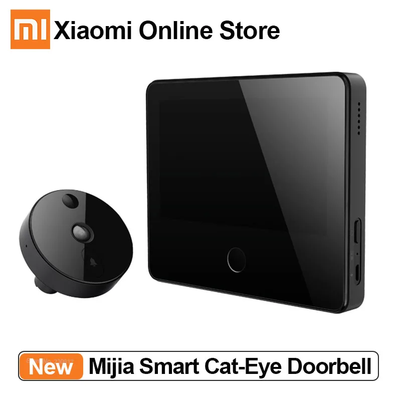 Xiaomi Mijia умный дверной звонок кошачий глаз Ночное Видение Детектор лица AI Обнаружение человека ЖК дисплей Слот для sd карты видео дверной звонок|Смарт-гаджеты|   | АлиЭкспресс