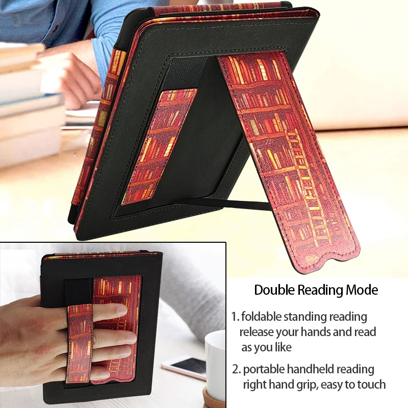 Kindle Paper Fall 7th Generation Abdeckung für Kindle Paper 3/2/1 (DP75SDI/EY21) mit Intelligenter Schlaf/Wake Ständer/Hand Streifen – Detail 6