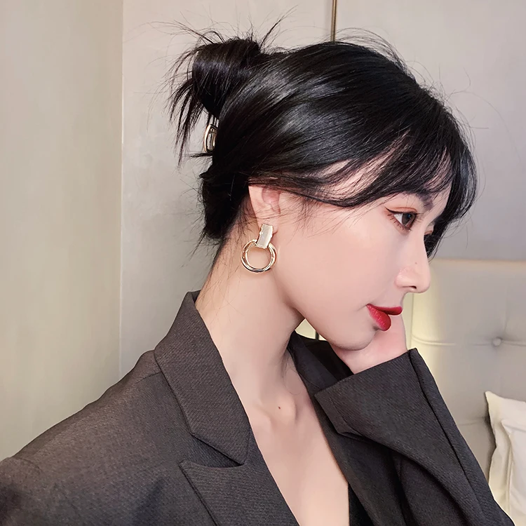 2025 neue High Sense Opal Kreis Anhänger Baumeln Ohrringe Fashion Party Luxus Zubehör Sexy Koreanische Mädchen Schmuck Für Frau – Detail 8