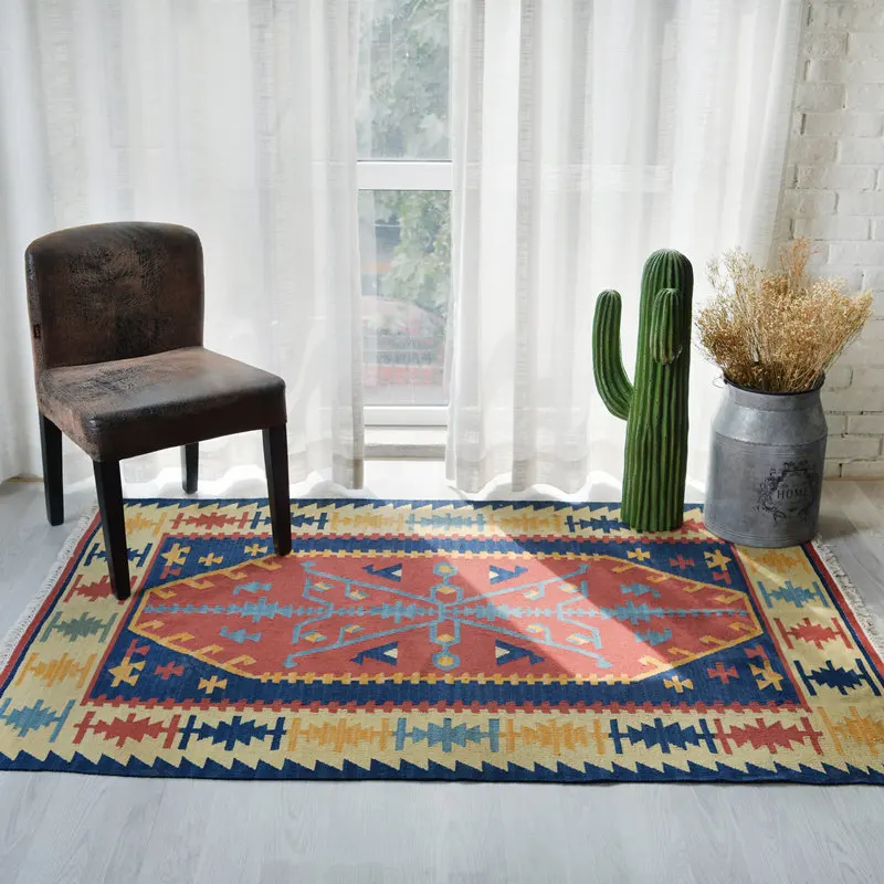 Марокканский этнический стиль ручной работы шерсть килим спальня журнальный столик для гостиной диван кабинет ковер гобелен gc137kli06yg2