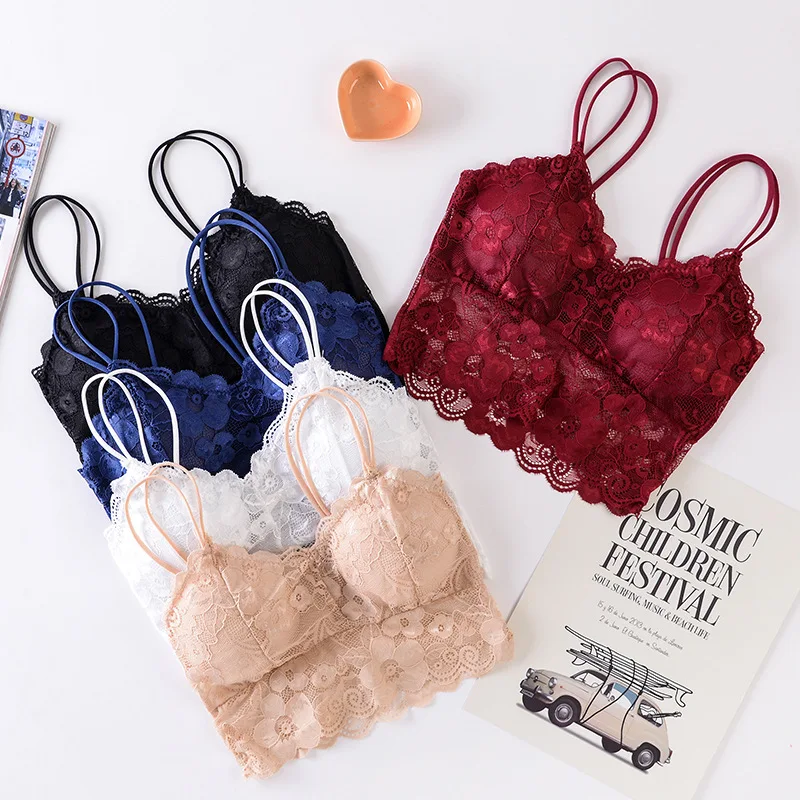 

Gobetter Women Bra Underwear Women Sexy Lingerie Bralette Seamless Underwear Bra Crop Tops Female Brassiere Beauty Back Vest