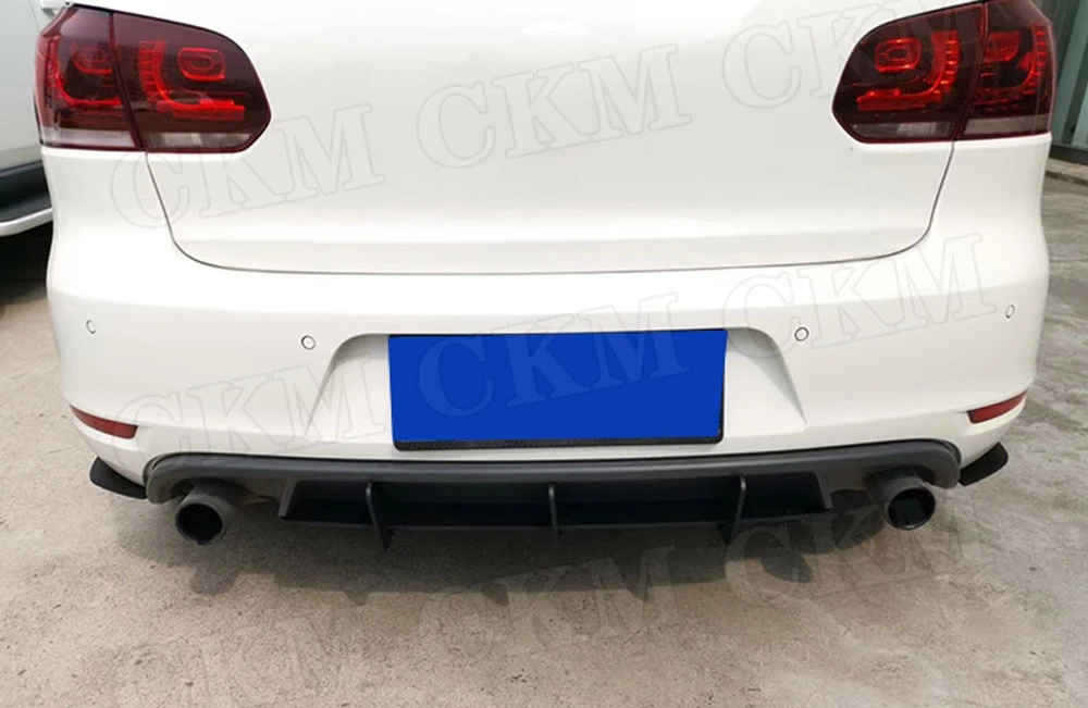 Рассеиватель задней губы Накладка для Volkswagen VW Golf 6 VII MK6 GTI R20 2010-2013 ABS плавники Акула Стиль Бампер протектор